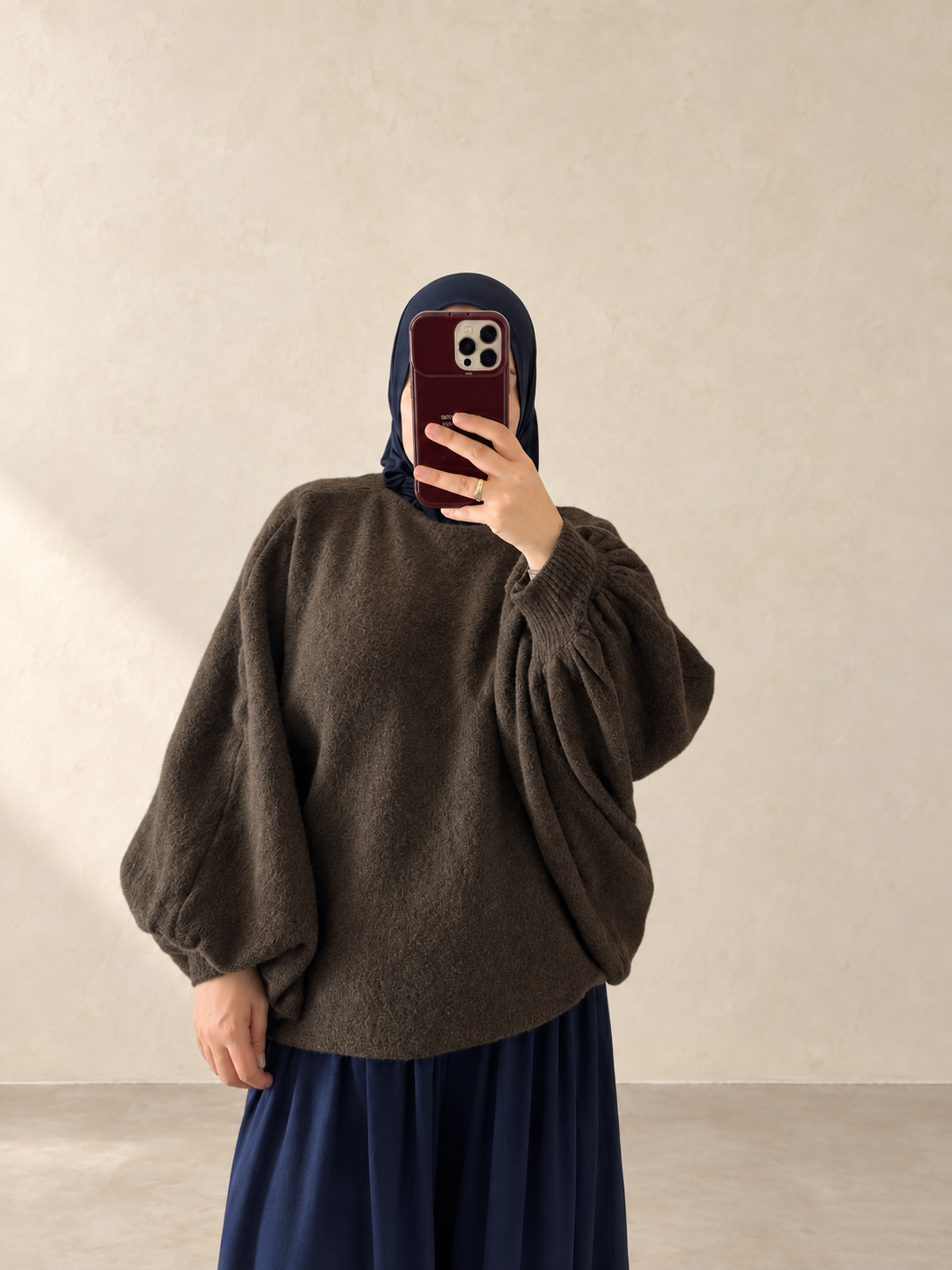 Strickpullover Fledermausärmeln
