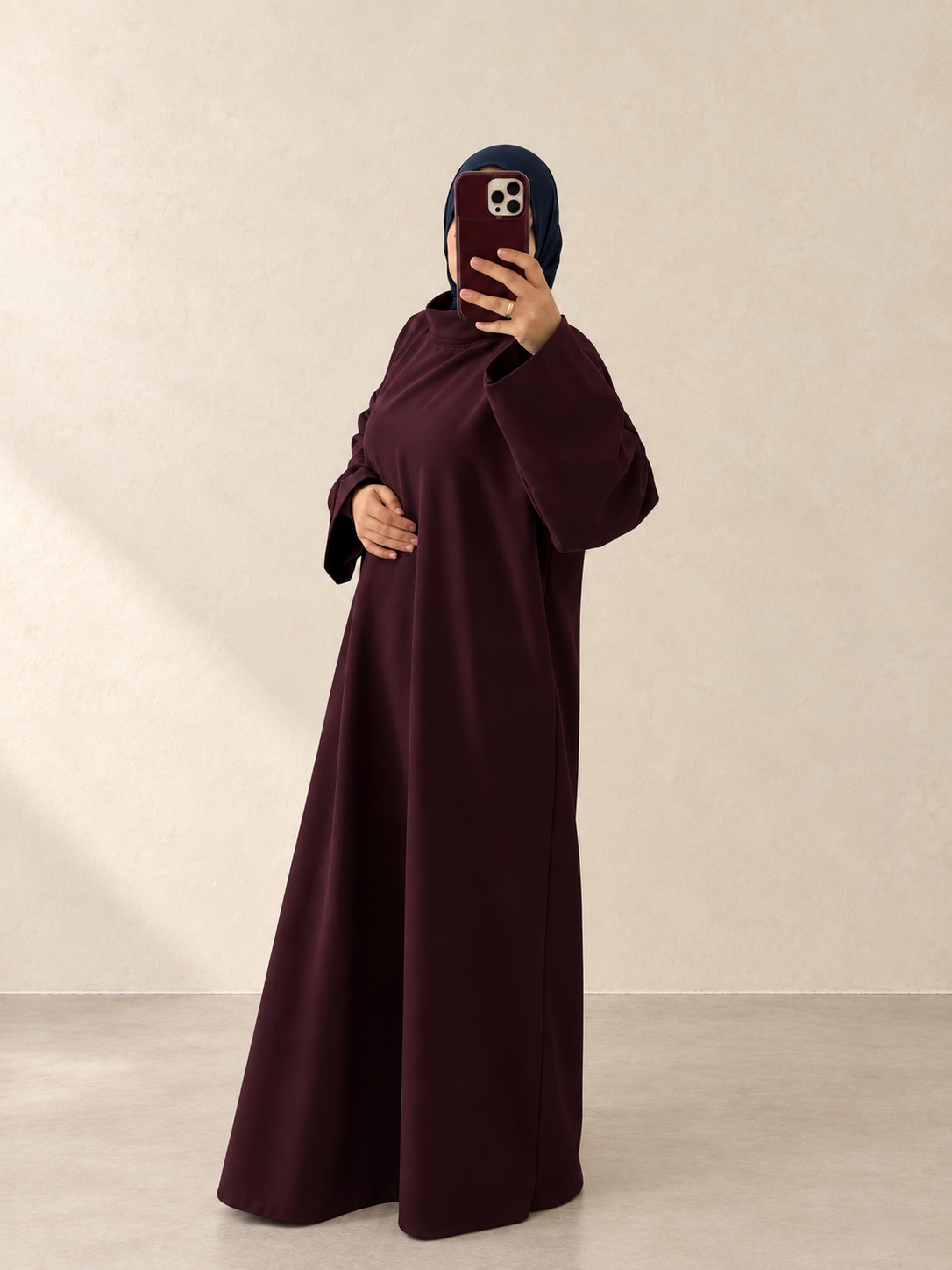 Abaya mit Kragen