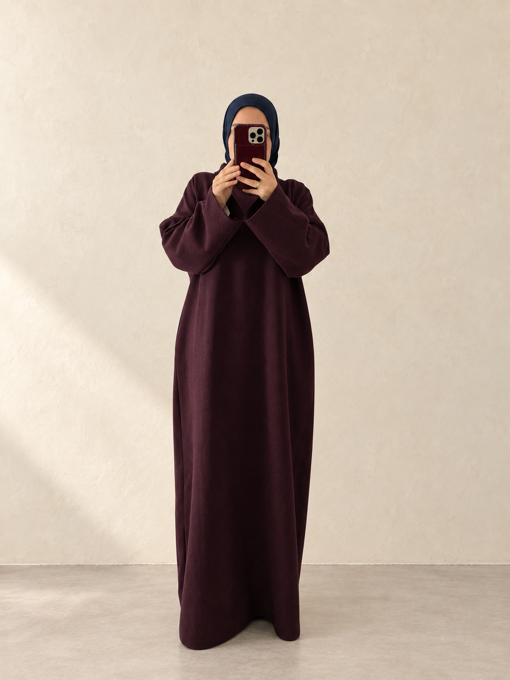 Abaya mit Kragen