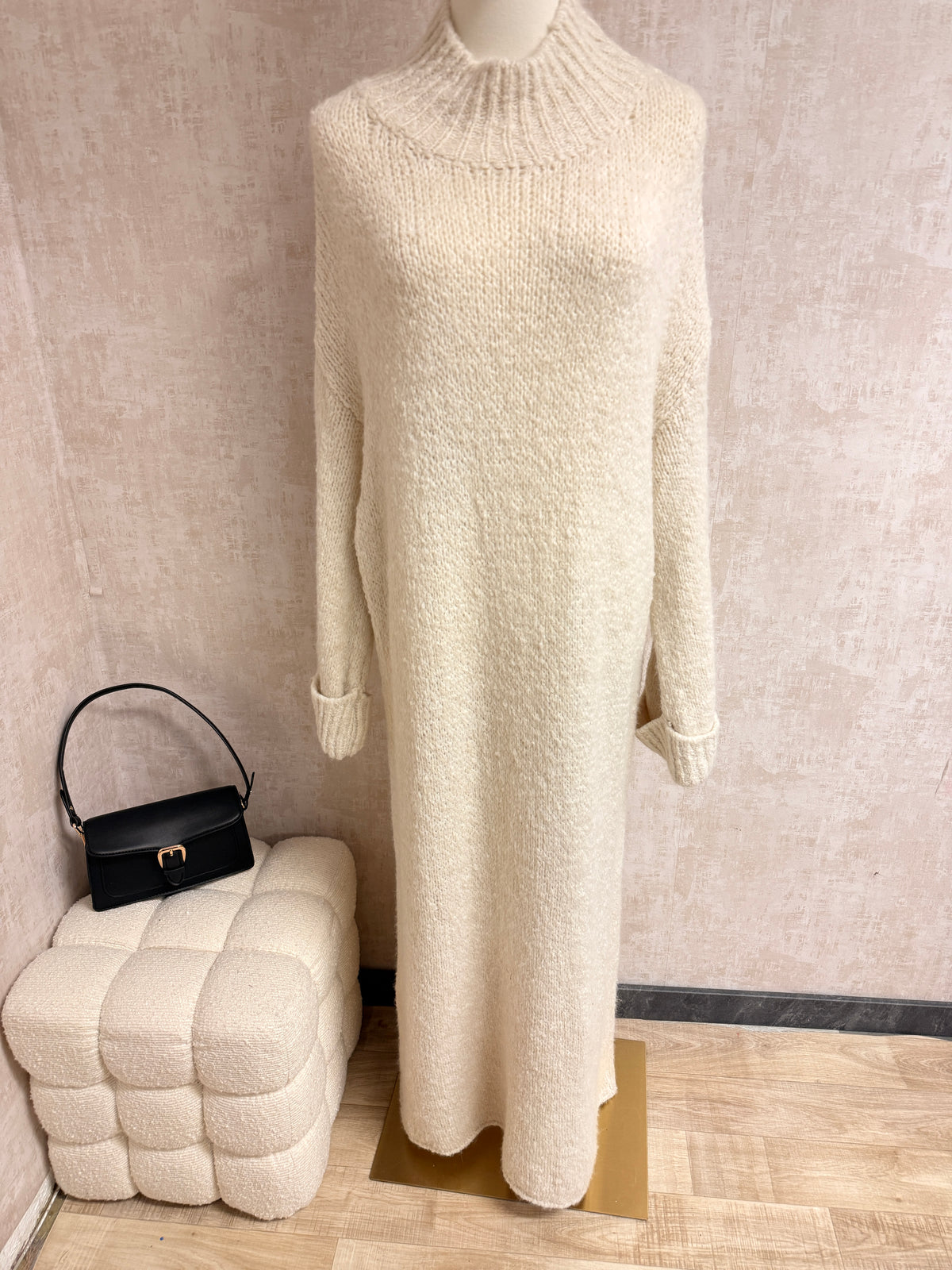 Shazia - Strickkleid Creme