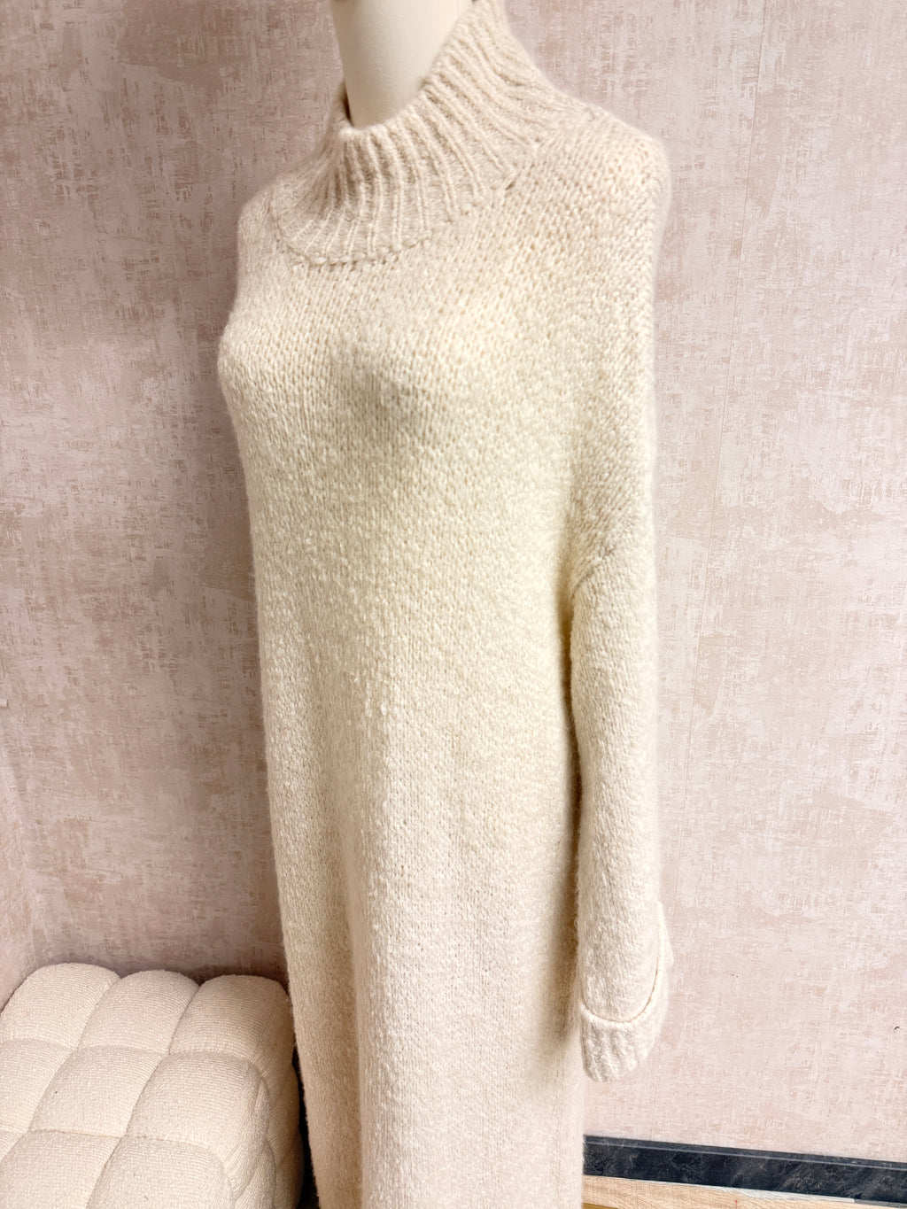 Shazia - Strickkleid Creme