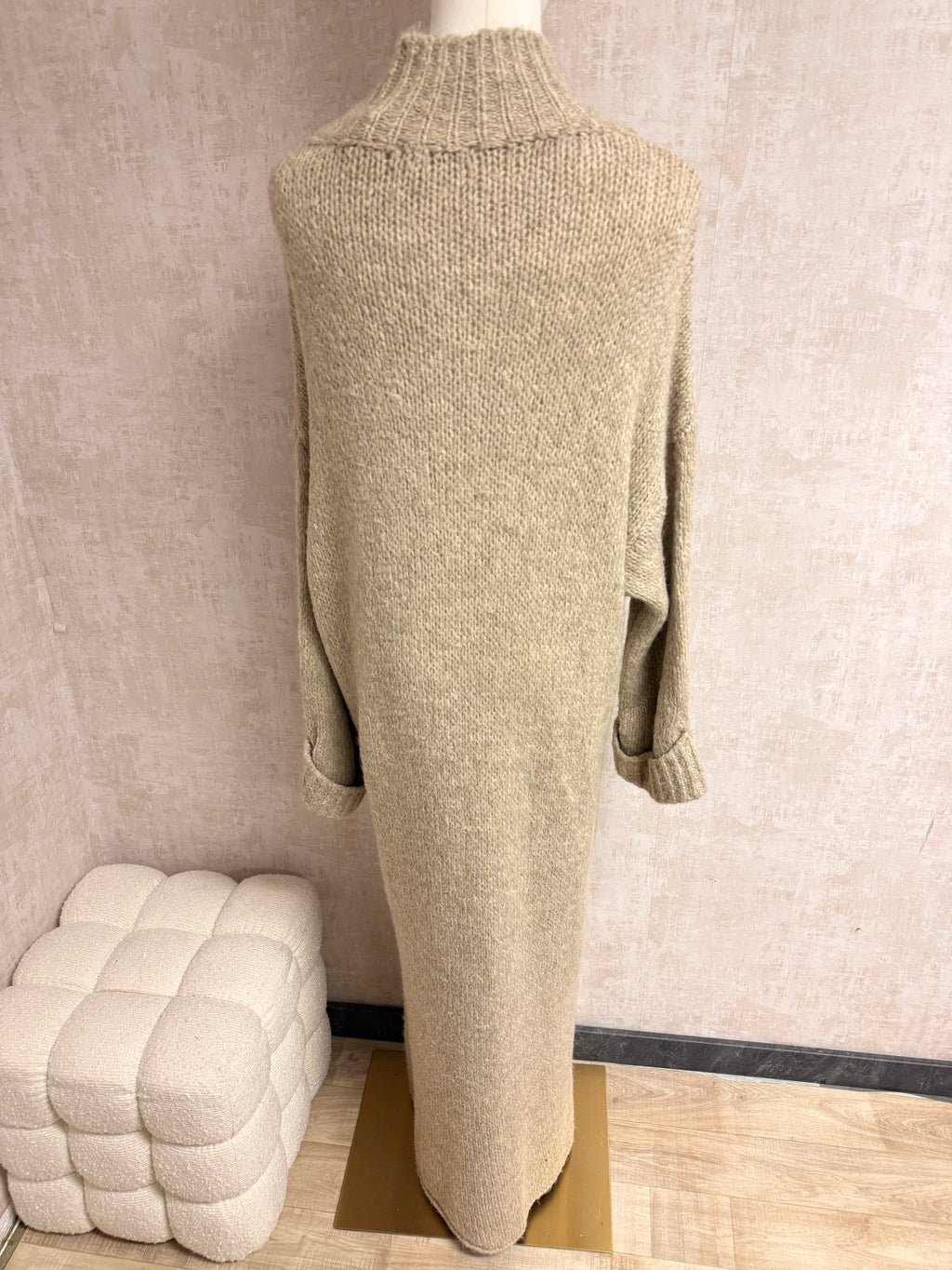 Shazia - Strickkleid Beige
