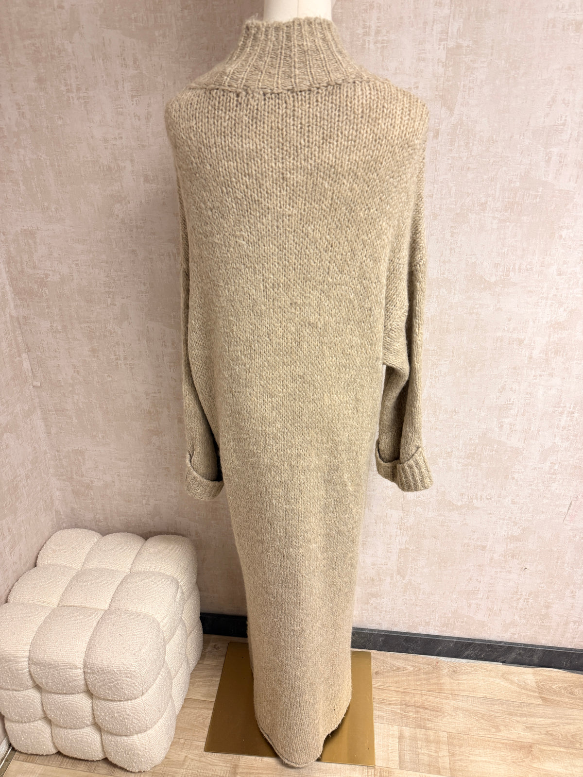 Shazia - Strickkleid Beige