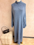 Shazia - Strickkleid Jeans Blau