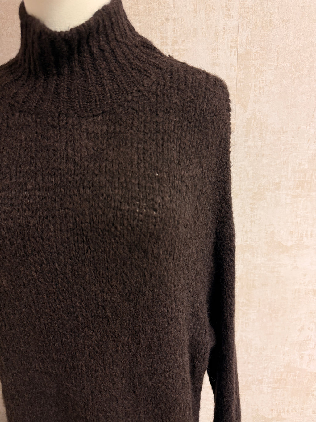 Shazia - Strickkleid Coffee