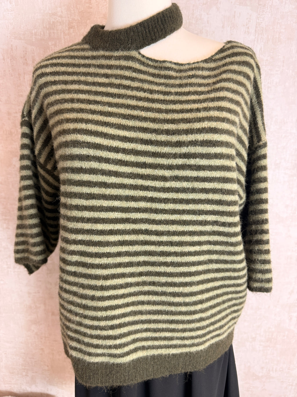 Gestreiftes Strickshirt
