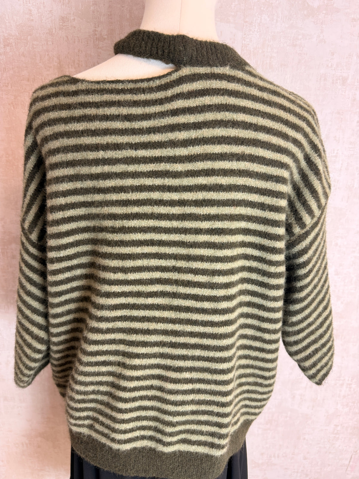 Gestreiftes Strickshirt