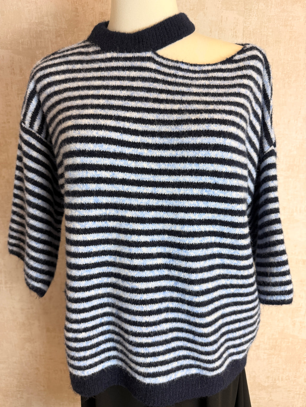 Gestreiftes Strickshirt
