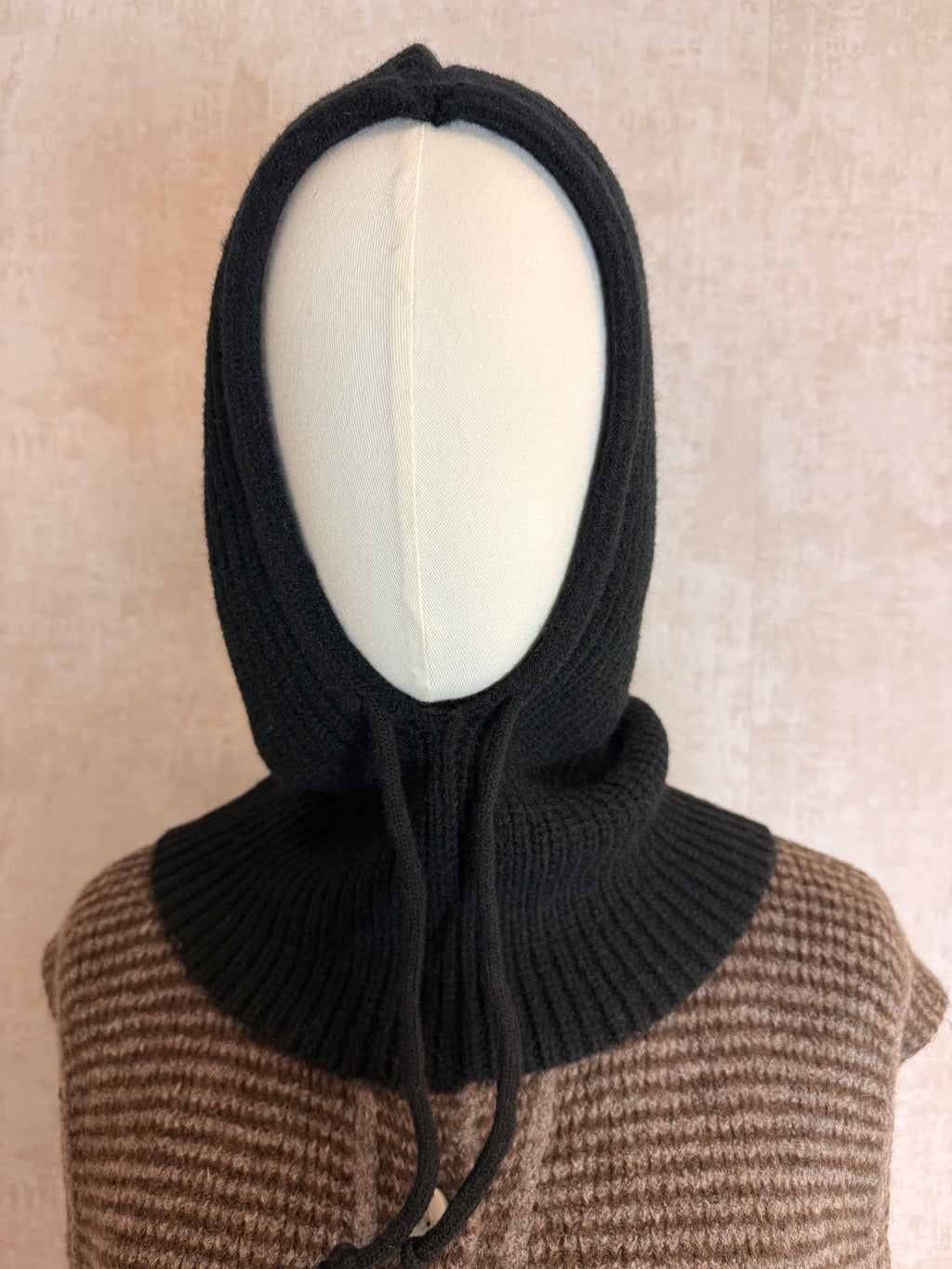 Strick-Balaklava – Schwarz