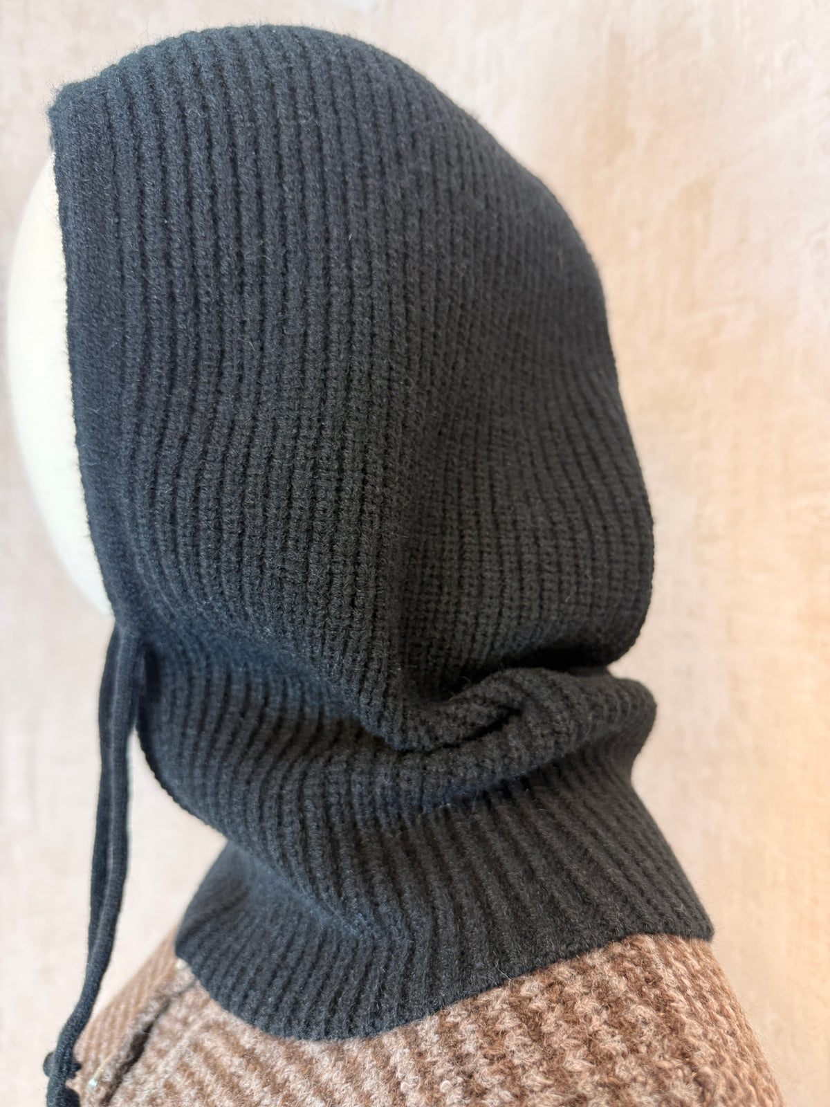 Strick-Balaklava – Schwarz