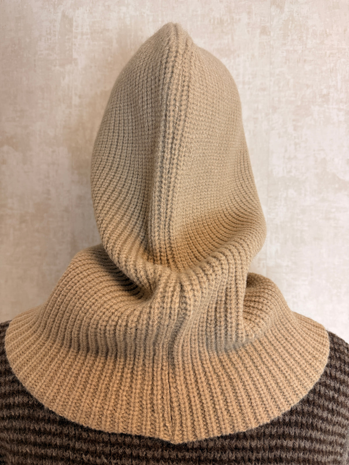 Strick-Balaklava- Taupe