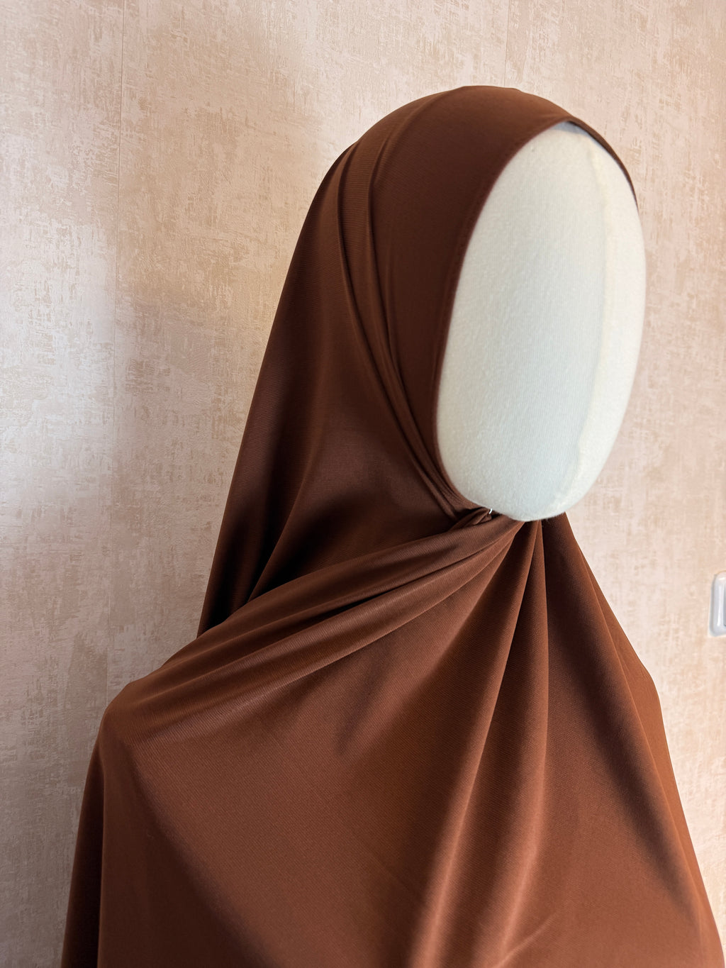 Premium Jersey Hijab – Schokobraun