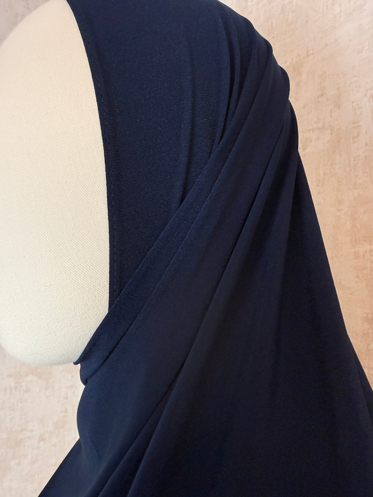 Premium Jersey Hijab - Navy