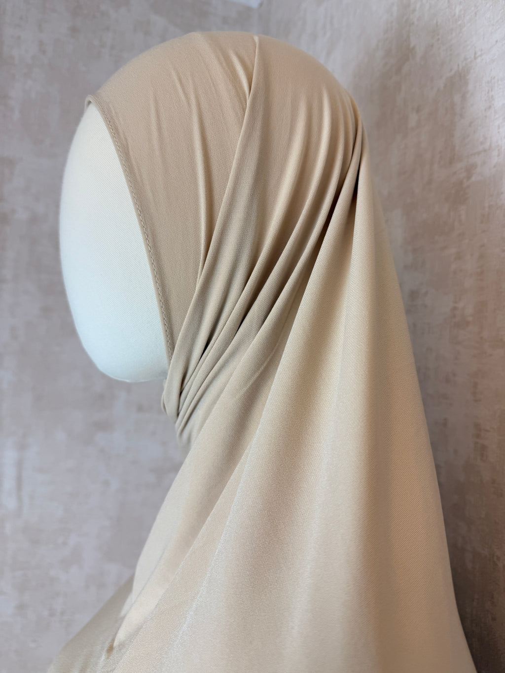 Premium Jersey Hijab - Ecru